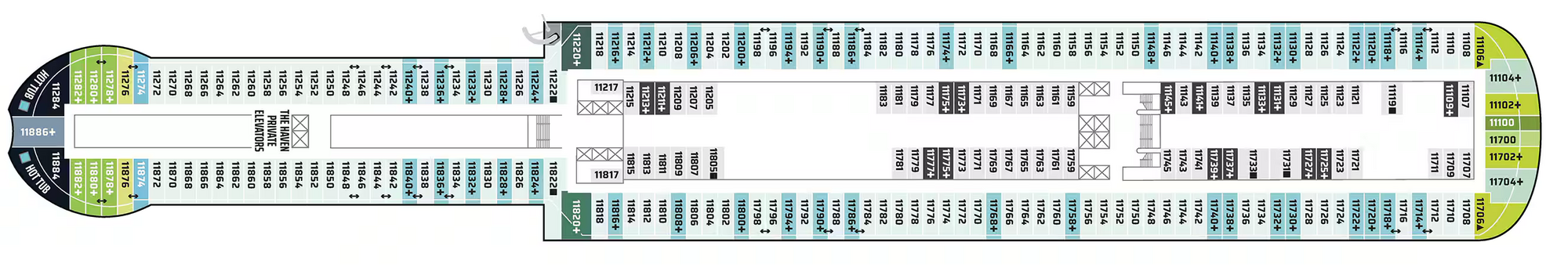 Deck 11 plan